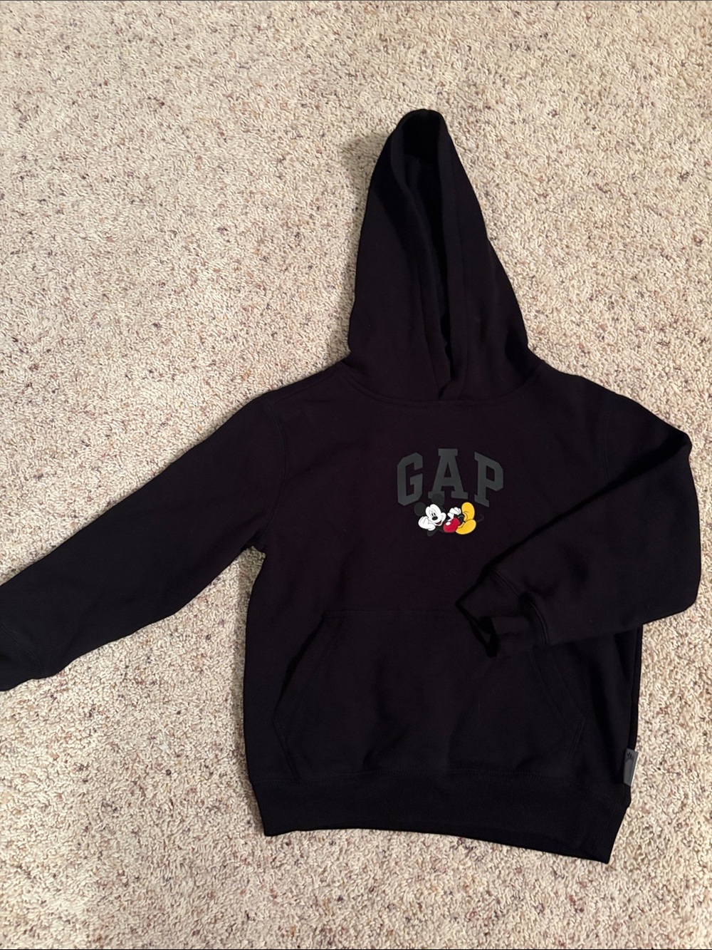 GAP Black Kids Hoodie with Mickey Graphic